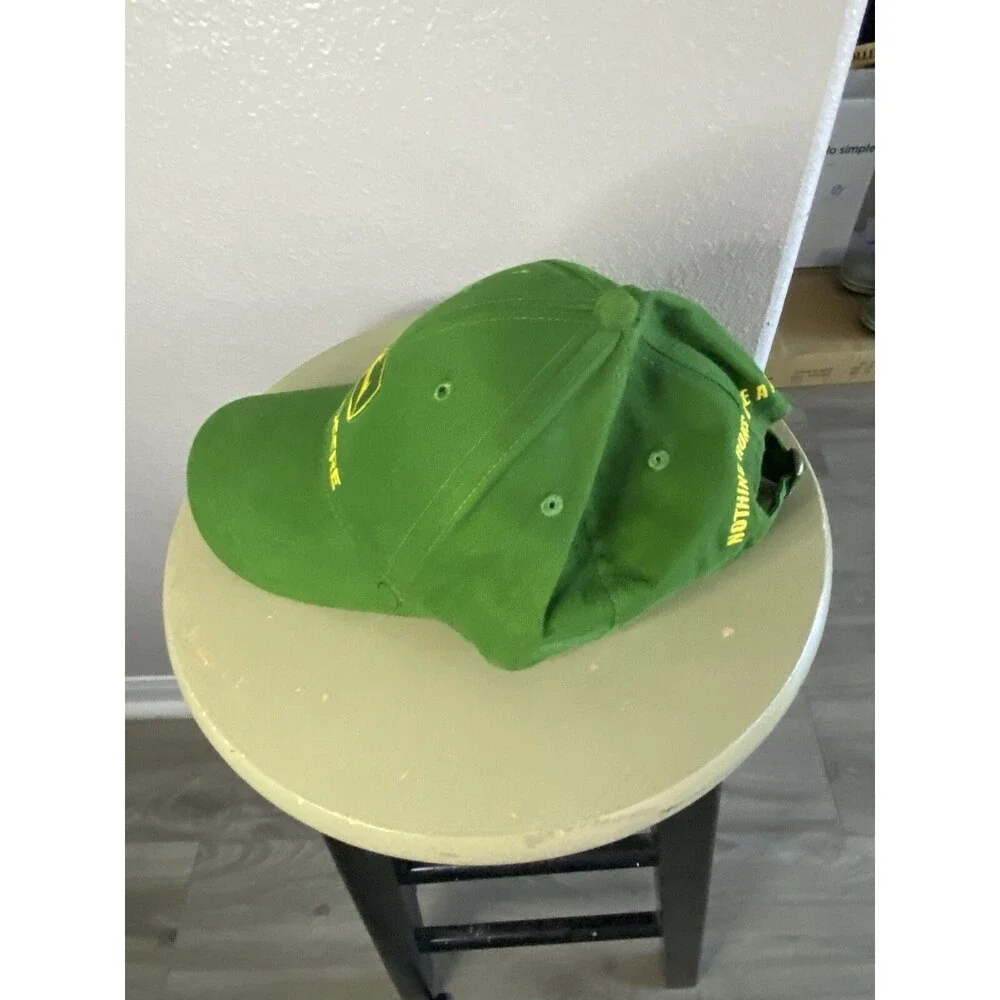 John Deere Patch Hat All Full Snapback Trucker Cap USA Louisville Mfg Vtg. OS
